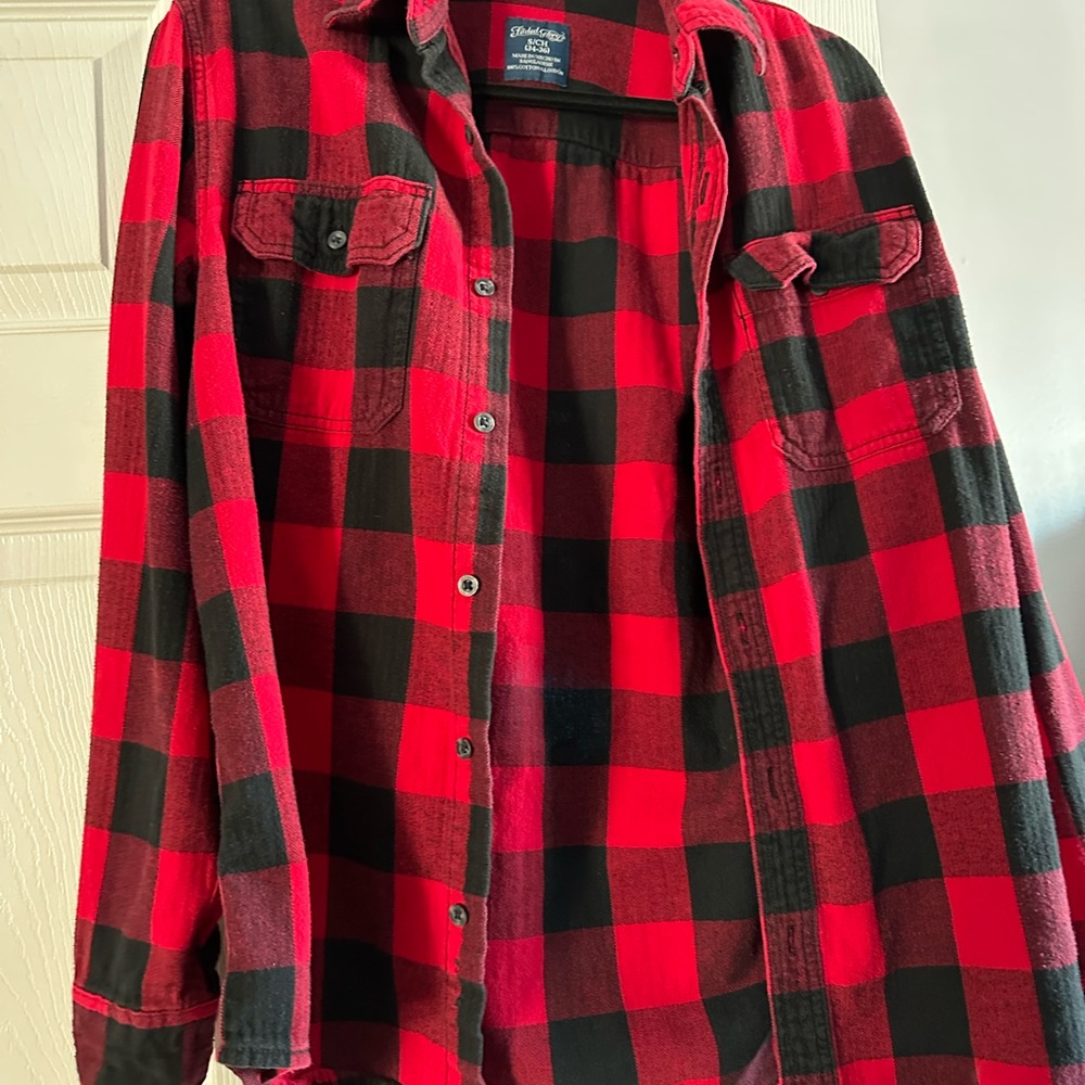 Red and Black Plaid Buffalo bills Flannel